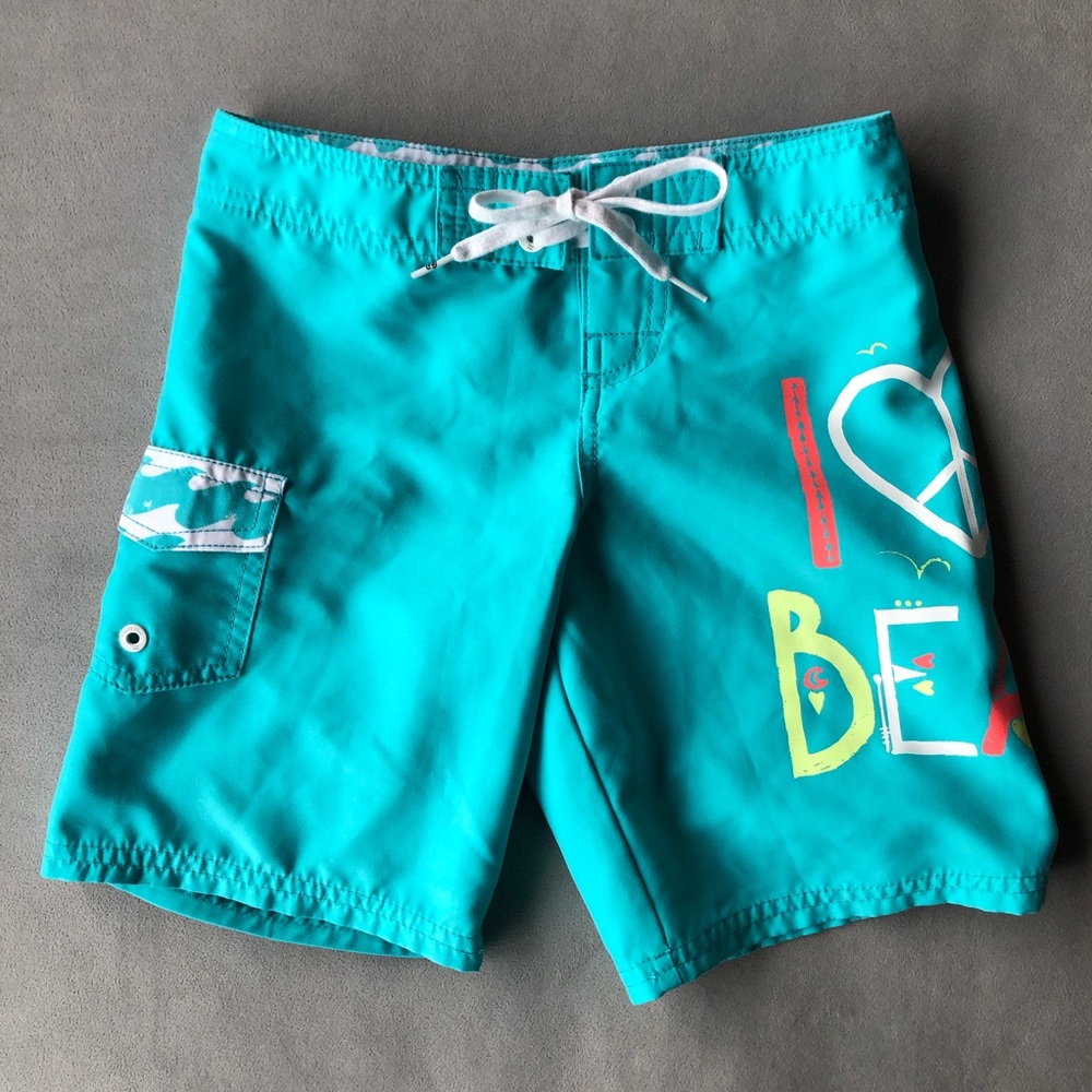 Billabong Swim Board Shorts ~ Girls Size 8